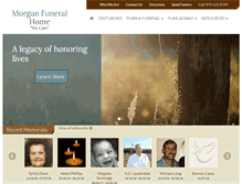 Tablet Screenshot of morgan-funeralhome.com